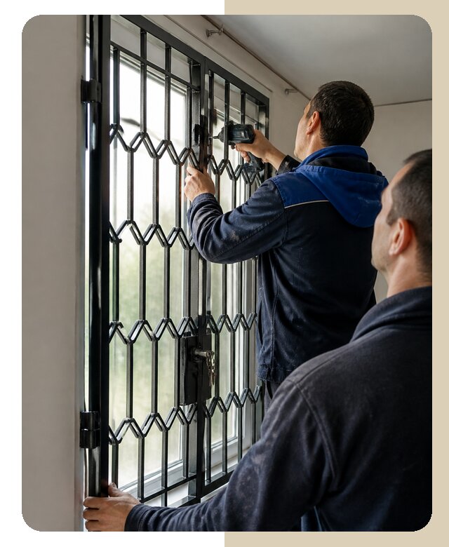 Установка распашных решеток в Саранске цена от 6848 р. | ДвериЛегко-Срн